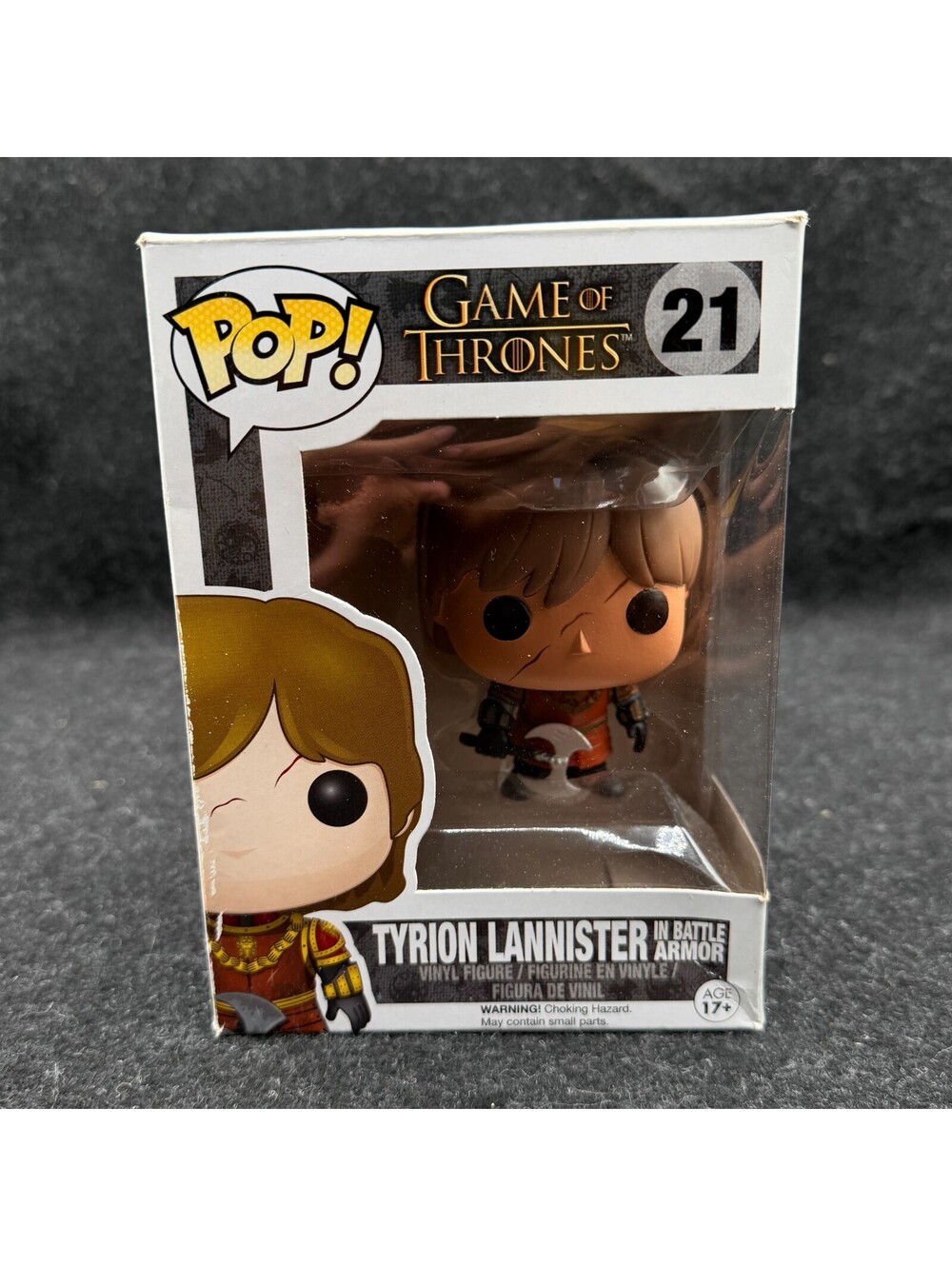 Funko Pop! Game of Thrones Tyrion Lannister (w/ Battle Armor) #21 BOX NOT MINT